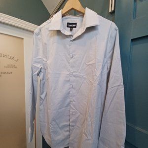 Express 1MX Long Sleeve Stretch Cotton Dress Shirt